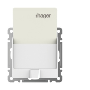 WL0510 - luminoso - Cambiar de tarjeta, blanco HAGER Ean:8694407001504