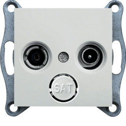 WL3010 - lumina - Tomada TV+FM terminal, branco HAGER EAN:8694407000699
