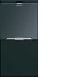 WXD012N - galería 1M Llave c/ puerta-ETIQ., negro HAGER Ean:3250617195850