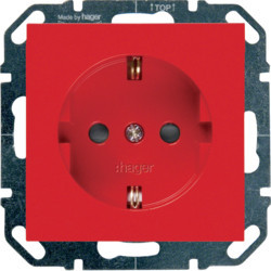WYS425 - Schuko w/ shutters, incarnate