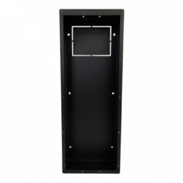 X-Security - Suporte de superfície para videoporteiro Vila XS-V6441E-IP - Um módulo - 411mm (Al) x 150mm (Lg) x 127mm (Pf) - Fabricado com liga de alumínio - Conexão versátil com buracos para conexão