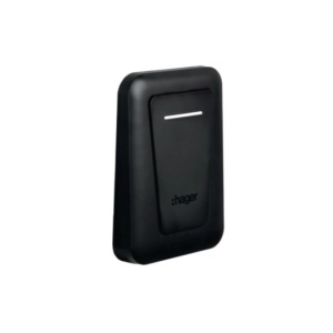 XVS121 - Couvercle extérieur noir (câble) Hager Ean: 3250610103548
