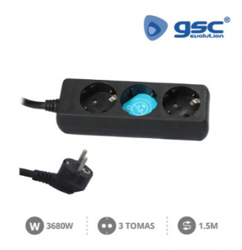 000000024 - 8436021940247 Multiple 3T (3x1,5 mm) Schwarz
