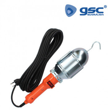 000600197 - 8436021941978Lâmpada portátil industrial 60W 230V (2x0,75mm)10M