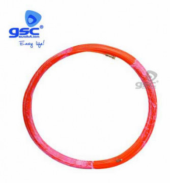 000601065 - 84333373010659 Faserkabel Glas + Metall 4mm 5m Orange