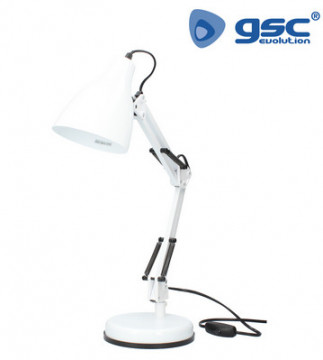 001801664 - 8433373016644fokus E27 Weiße Tischlampe