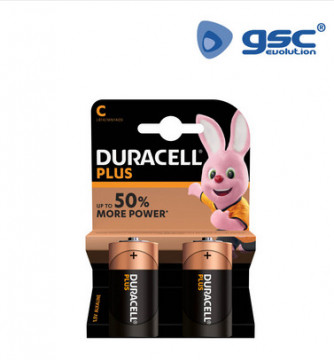 009000103 - 05000394141834Bateria alcalina DURACELL Plus LR14 (C), Blister 2