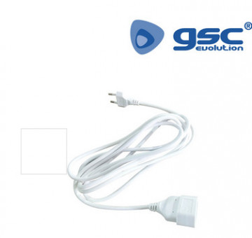 100500000 - 8433373031937Extensão (2x0,75mm) 2M Branco