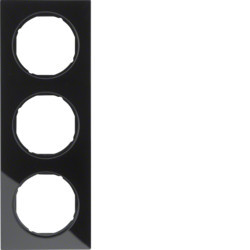 10132216 - R.3 - Tableau X3, Glass / Black Hager Ean: 4011334393214