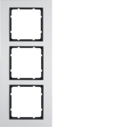 10136904 - B.7 - quadro x3, Alumínio/antrac mate HAGER EAN:4011334372615