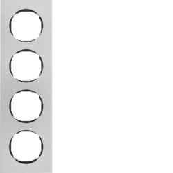10142614 - R.8 - quadro x4, Inox HAGER EAN:4011334502791