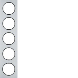 10152284 - R.3 - Tableau x5 Aluminium, Black Hager Ean: 4011334393443