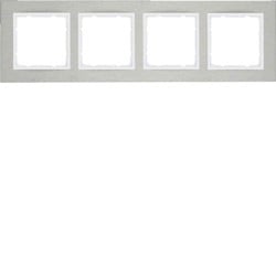 10243609 - B.7 - Table X4 Horiz, stainless steel/white Hager Ean: 4011334383345