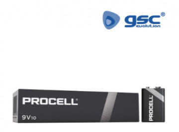 106000004 - 5000394157637Box mit 10 Procell 6LR61 Industrie-Alkalibatterien (9 V)