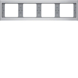 13837003 - K.5 - Tableau X4 Horiz., Aluminium Hager Ean: 4011334377795