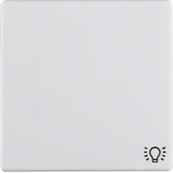 16206049 - Q.x - tecla simples simb.lâmp, branc HAGER EAN:4011334317487