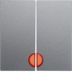 16271404 - S.1/B.X - Double key w/display, alum mate Hager Ean: 4011334225201