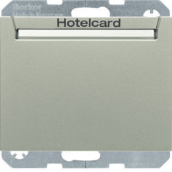 16417114 - K.1/K.5 - Encerrar. tarjeta hotel, inoxidable HAGER Ean:4011334404842