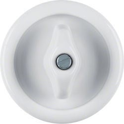 16476900 - 1930 - centro+llave putrefacción Porzellan, blanco HAGER Ean:4011334506928