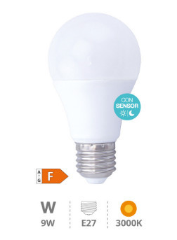 200680002 - 8433373061644 LED LED LED avec capteur crépusculaire 9W E27 3000K