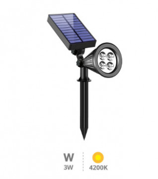 201210012 - 8433373067370Alezu LED-Solar-Gartenstecker 4200K IP67 dimmbar