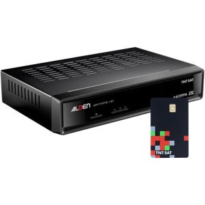 20188412 - Recetor Satélite ALDEN HD - C/ Cartão TNT Sat - Canais Franceses
