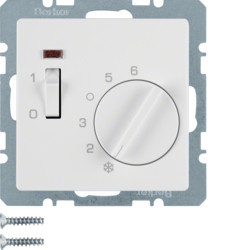 20316089 - Q.x - Thermóst. 24 V C/ ON/ AUS, weiße Hager EAN: 4011334316060