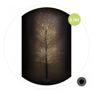 204690157 - 8433373074545Árvore decorativa LED Sirka 1,5M Branco