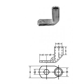 291700 - 90 ° DIN 46235 angular cable terminal 6 m 5 1U