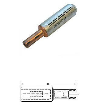 293634 - Conector de mortaja Al-CU 120/150/50 1uni