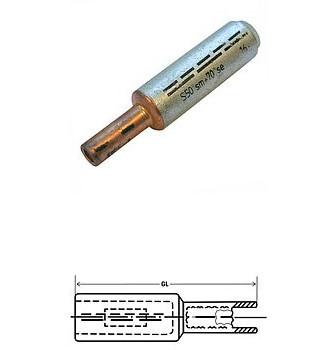 293690 - AL -CU 300/300/240 CRIMPING CONNECTOR 1U
