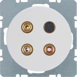 3315322089 - R.1/R.3 - 3xRCA+S-Video-Buchse, weiß HAGER EAN:4011334367154