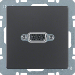 3315406086 - Q.x - tomada VGA, antracite HAGER EAN:4011334379775