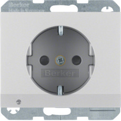 41097003 - K.1/K.5 - Schuko c/LED orientar., alumbre laca HAGER Ean:4011334384250