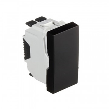45070 SPM COMUTADOR DE ESCADA 1 MÓDULO PRETO MATE 5603011616441