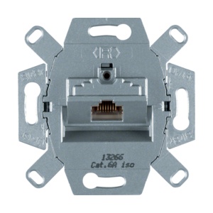 4586 – RJ45 Cat.6a geschirmt, einzeln (LSA+) HAGER EAN:4011334256380