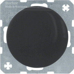 47512045 - R.1/R.3 - Schuko mit Deckel und Verschluss, schwarz HAGER EAN:4011334366744