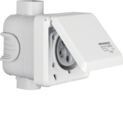 568201 - Connect - Tom.cee Encast. 5p 32a, white Hager Ean: 4011334333265