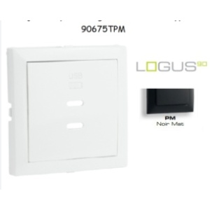 90675 PMS CENTRO CARREGADOR DUPLO USB TIPO C PRETO MATE 5603011647605