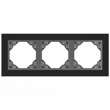 90930 TPS ESPELHO TRIPLO PRETO MATE/GRIS 5603011607654