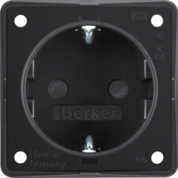 947792503 - INTEGRO - SCHUKO OBTUR SOCKET, Black Mt Hager Ean: 4011334335412
