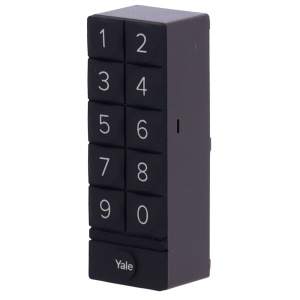 Acessório de teclado - Comunicação Bluetooth - Bloqueio e desbloqueio por PIN - Códigos de uso único ou temporários - Alimentação com duas pilhas AA - Compatível com YALE-LINUS-L2