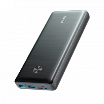 Anker Power Bank with Charging LEDs - Capacity 25600MAH - USB -C input - 2x USB -C outputs, 2x USB -A - Load devices 4 at a time - fast loading PD87W | For portable computers