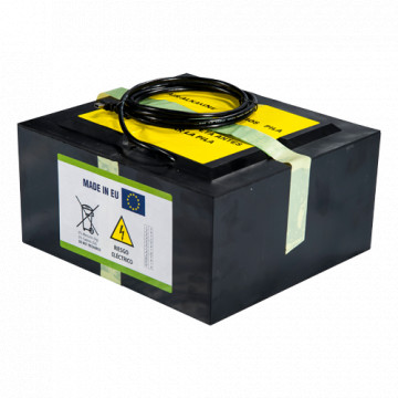 Batería de zinc-ar - Voltaje 6.0 V - Capacidad 6000 Wh - 162 x 396 x 190 mm / 12.55 kg - A respaldo ou usar directo