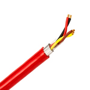 Bobina de cabo entrançado blindado - Resistente ao fogo RF 120 minutos - Bobine de 100 metros - Condutor de cobre 2x2x1,5 mm2 - Certificado CPR: Cca -s1a, d1, a1 - Resistência 8.3 Ω/Km