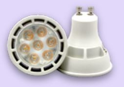 Bombilla LED GU10 5W 60º SMD 4500K TRANSPARENTE