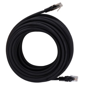 Cabo UTP - Ethernet - Conectores RJ45 - Categoria 6 - 3 m - Cor preto