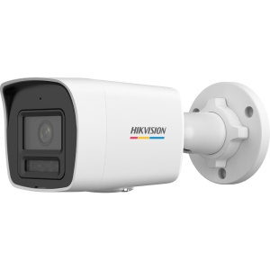 Câmara Bullet IP gama VALUE - Resolução 6 Mpx (3200x1800) - Lente 4 mm | Luz híbrida 30 m - ColorVu3.0: imagem a cores HikAI-ISP F1.0 - Detecção de movimento 3.0 - PoE | IP67 | MicroSD | Microfone integrado