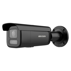 Cámara IP Bullet Hikvision Gama PRO - Resolución de 4 megapíxeles (2688x1520) - Lente varifocal motorizada de 2,8~12 mm - Iluminación híbrida de 60 m | Detección de movimiento 2.0 - AcuSense | PoE+ | MicroSD | IP67 | IK10 - Alarmas | Audio | Matriz de micrófonos dual