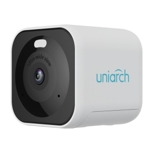 Câmara IP Cubo WiFi Uniarch - 4 MP | Lente 2.1 mm | microSD 512 GB - IV 10 m | DWDR - Ultra Motion Detection - Wi-Fi - Microfone | Altifalante | Botão de reiniciar